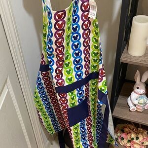 Disney Multicolor Mickey Mouse Print Apron - Blue Green Red